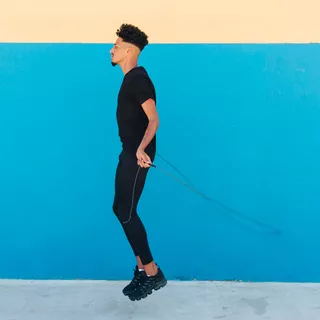 Въже за скачане inSPORTline JumpSpeed - син