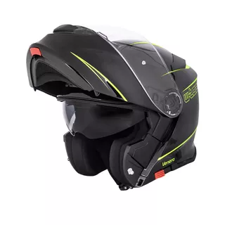 Мото каска W-TEC Venero - Glossy Black-Neon Yellow