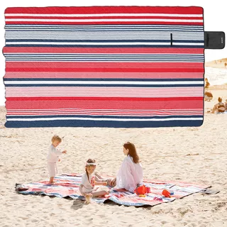 Одеало за пикник inSPORTline Livetino 300x200 cм - hibiscus night