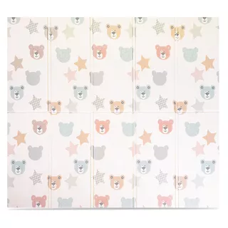 Сгъваема детска подложка inSPORTline Michlino 180x200x1,2 см - Město/Velryby