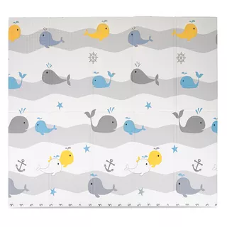 Сгъваема детска подложка inSPORTline Michlino 150x180x1,2 см - Zvířátka abc/Zvířatka louka