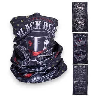 Многофункционална кърпа за врат W-TEC Black Heart Scarfest