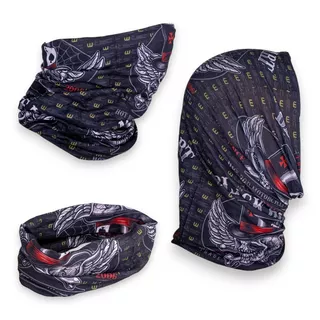 Многофункционална кърпа за врат W-TEC Black Heart Scarfest