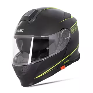 Мото каска W-TEC Venero - Glossy Black-Neon Yellow