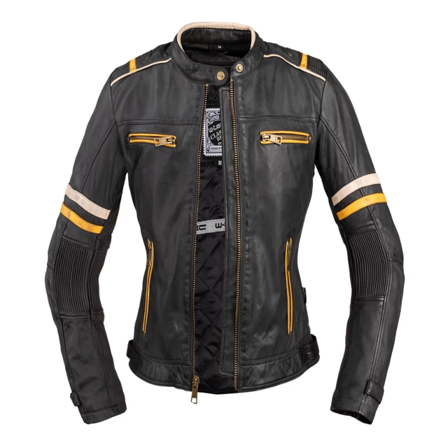 Дамско кожено мото яке W-TEC Traction Lady - черен