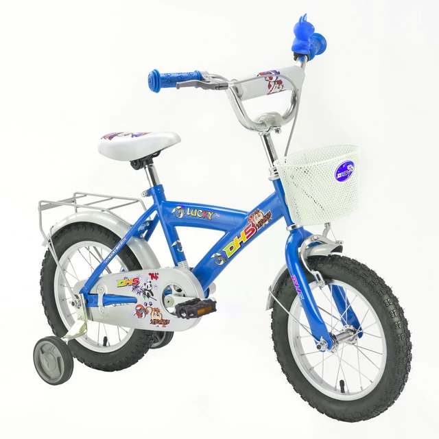 Kids bike DHS lucky 1401 - син