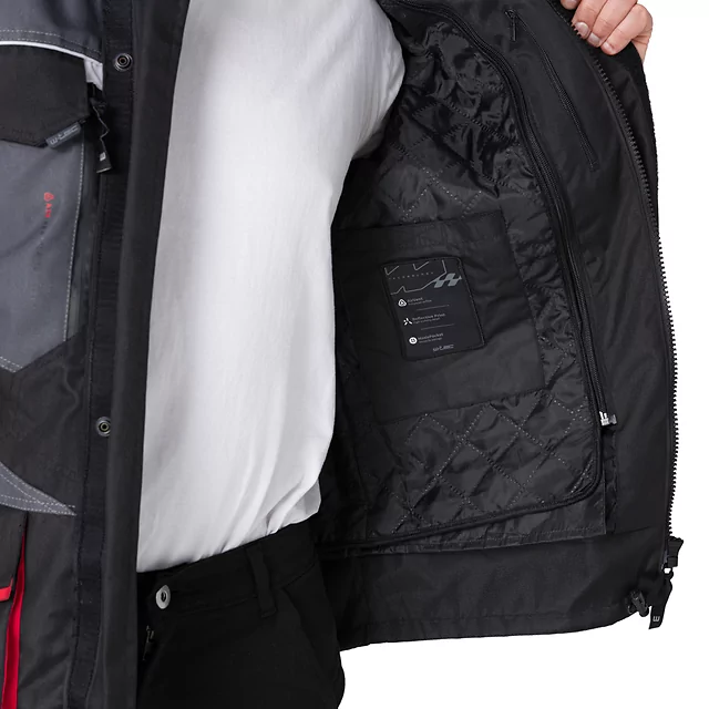 Мъжко мото яке  W-TEC Burdys Evo - черен-сив