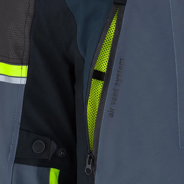 Мото яке W-TEC Modock - черно-синьо-флуоресцентно жълто