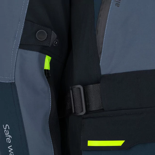 Мото яке W-TEC Modock - черно-синьо-флуоресцентно жълто