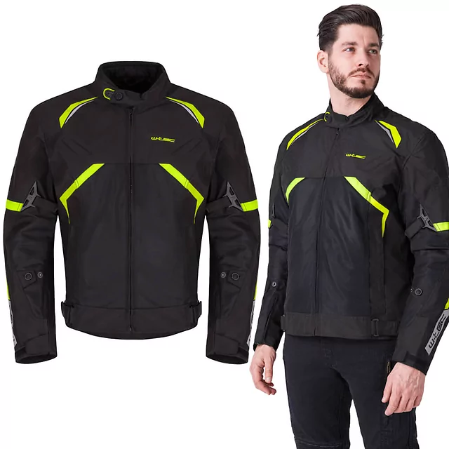 Лятно мото яке W-TEC Timuco черно-fluo - Неоново черен - Неоново черен