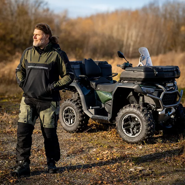 Мъжко софтшел яке за мотор W-TEC Annorack - черен