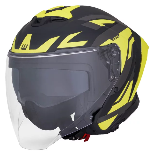Мото каска W-TEC Voltik Graphic - жълто - жълто