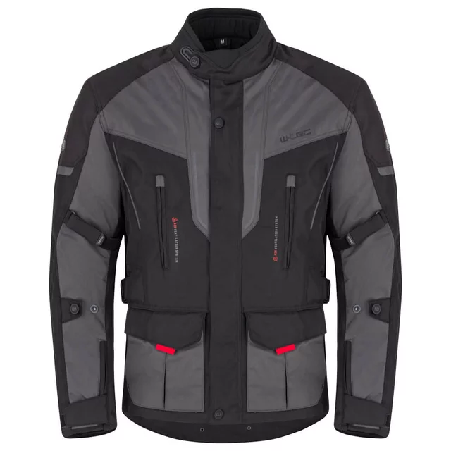 Pánská moto bunda W-TEC Xeniaq - черен-сив
