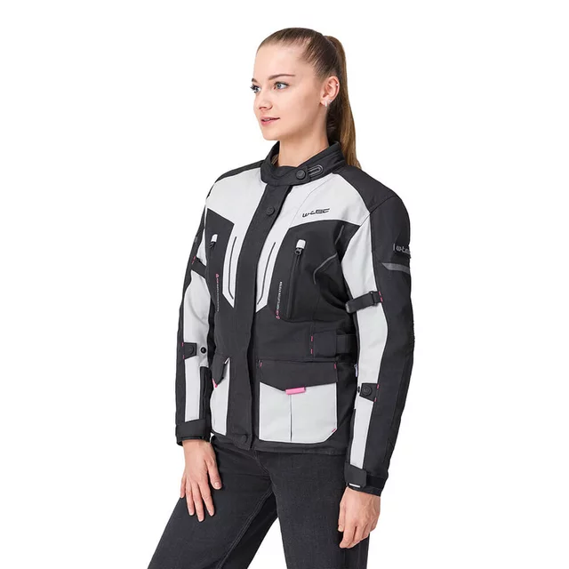 Dámská moto bunda W-TEC Xenia - черен-сив