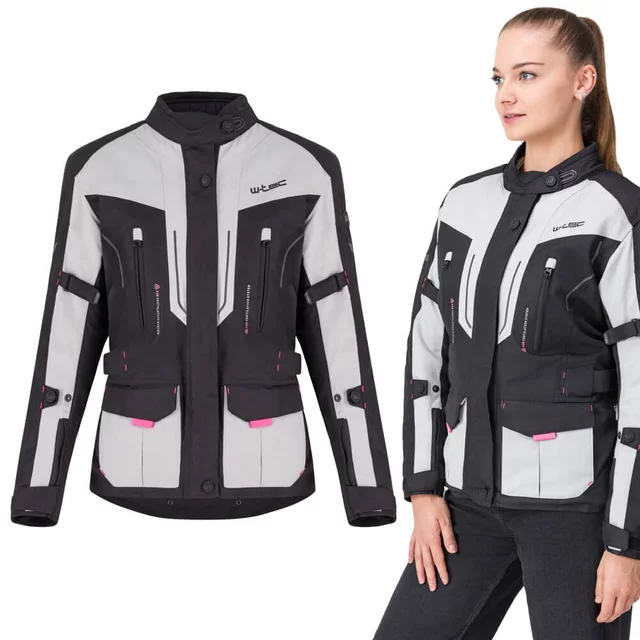 Dámská moto bunda W-TEC Xenia - черен-сив - черен-сив