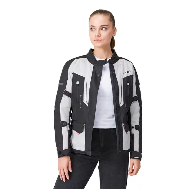 Dámská moto bunda W-TEC Xenia - черен-сив