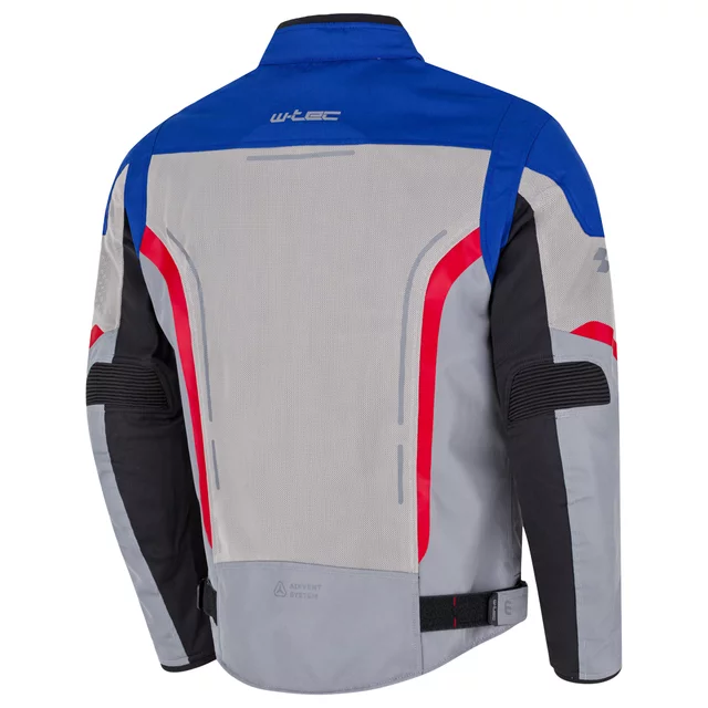 Лятно мъжко мото яке W-TEC Mirelio - черен-сив