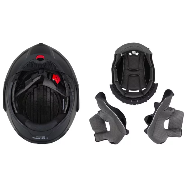 Модуларна каска W-TEC Sabron P/J - перлено бяло