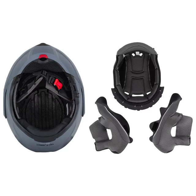 Модуларна каска W-TEC Sabron P/J - перлено бяло