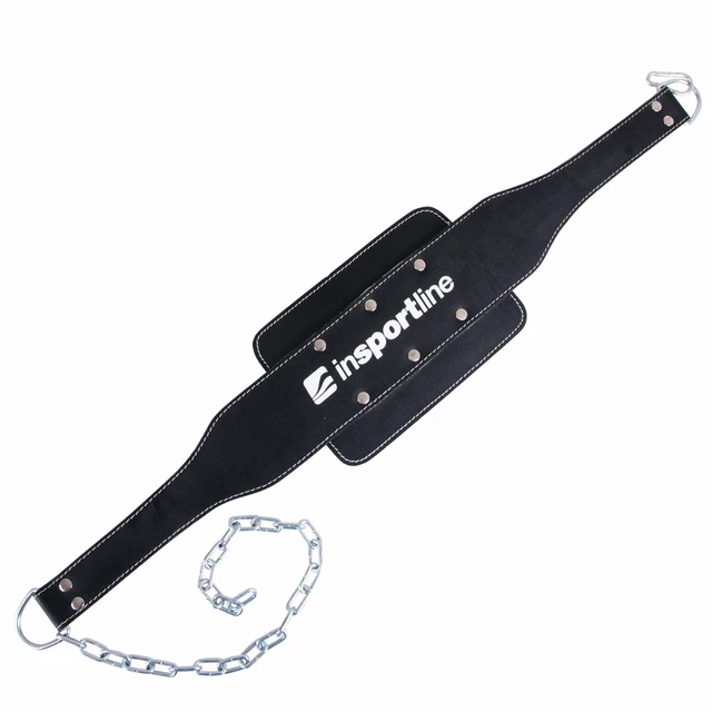 Кожен колан с верига inSPORTline NF-9057 - черен