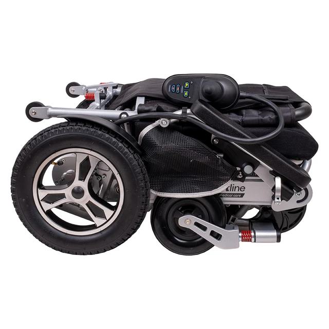 Електрическа инвалидна количка inSPORTline Hawkie Evo II с регулируема облегалка 700W﻿ - сребрист