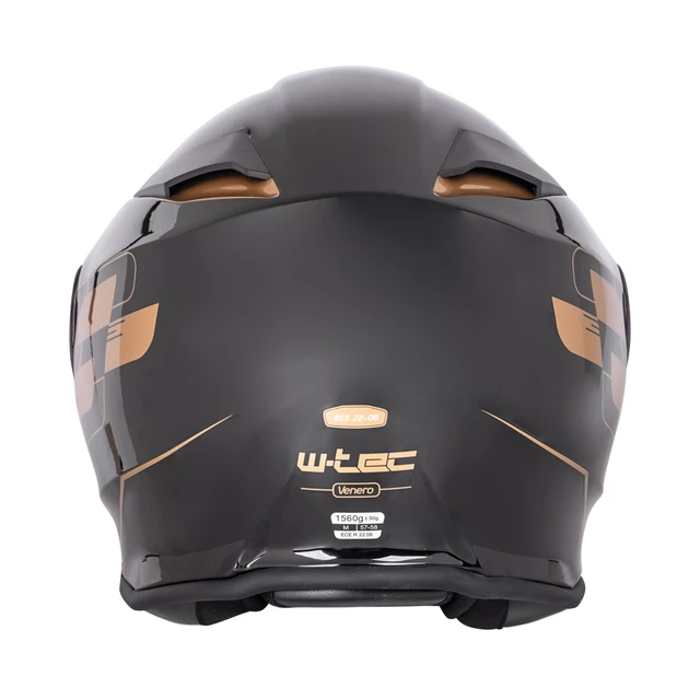 Мото каска W-TEC Venero - Glossy Black-Neon Yellow