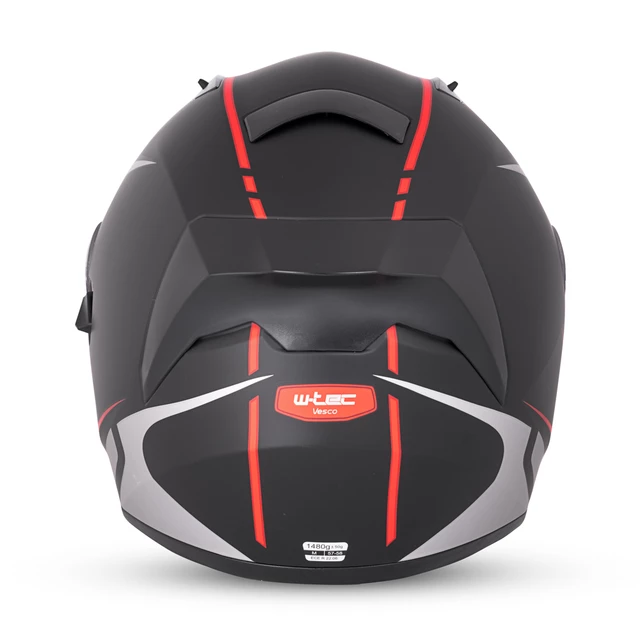 Интегрална мото каска W-TEC Vesco - Black Matt-Corsa Red