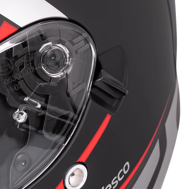 Интегрална мото каска W-TEC Vesco - Black Matt-Corsa Red