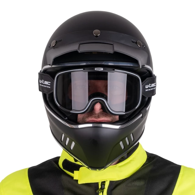 Винтидж мото очила W-TEC Chesster - Черен