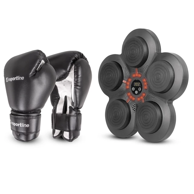 Стенна мишена inSPORTline Smartpunch + бокс ръкавици Metrojack