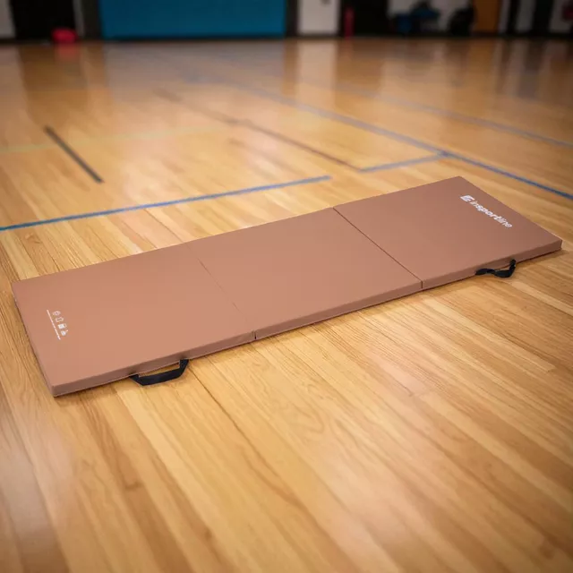 Гимнастическа постелка inSPORTline Trifold 195x90x5 cm - червен