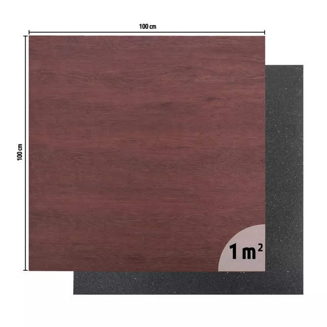 Предпазна настилка за фитнес inSPORTline Luxteko Flat 100x100x1.5 см