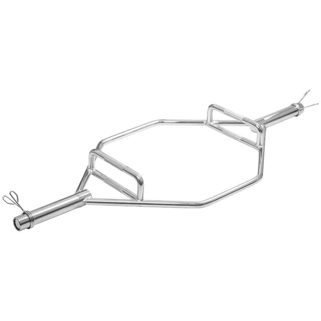 Олимпийски лост за мъртва тяга inSPORTline Hexlif 140cm/50mm • 21,8kg • до 200kg • с втулки