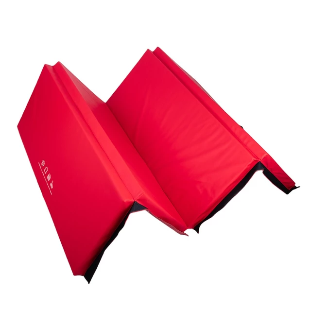 Сгъваема постелка за гимнастика inSPORTline Kvadfold 200x120x5 см - червен