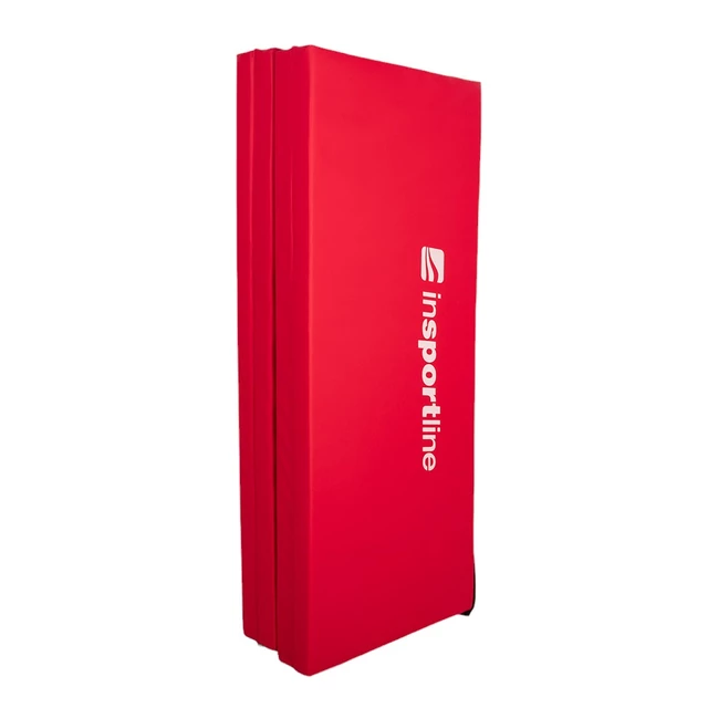 Сгъваема постелка за гимнастика inSPORTline Kvadfold 200x120x5 см - червен