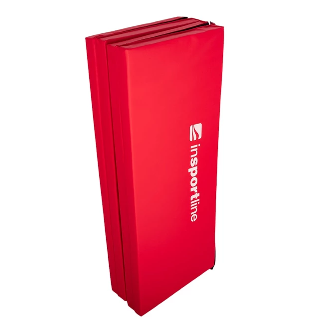 Сгъваема постелка за гимнастика inSPORTline Kvadfold 200x120x5 см - червен