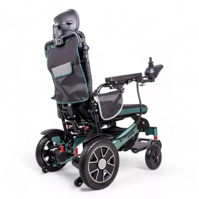 Електрическа инвалидна количка inSPORTline Hawkie Evo II с регулируема облегалка 700W﻿ - сребрист