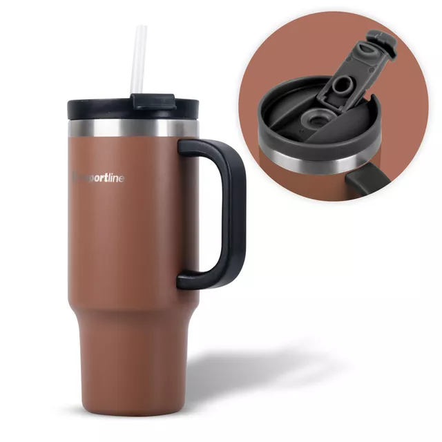Термочаша inSPORTline Natticino 470 ml - кафяв - кафяв