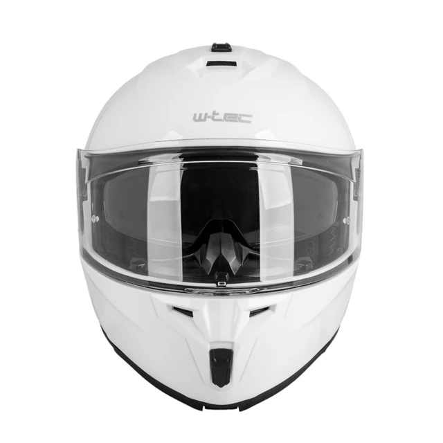 Мото каска W-TEC Benidor - бял гланц