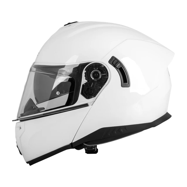 Мото каска W-TEC Benidor - бял гланц