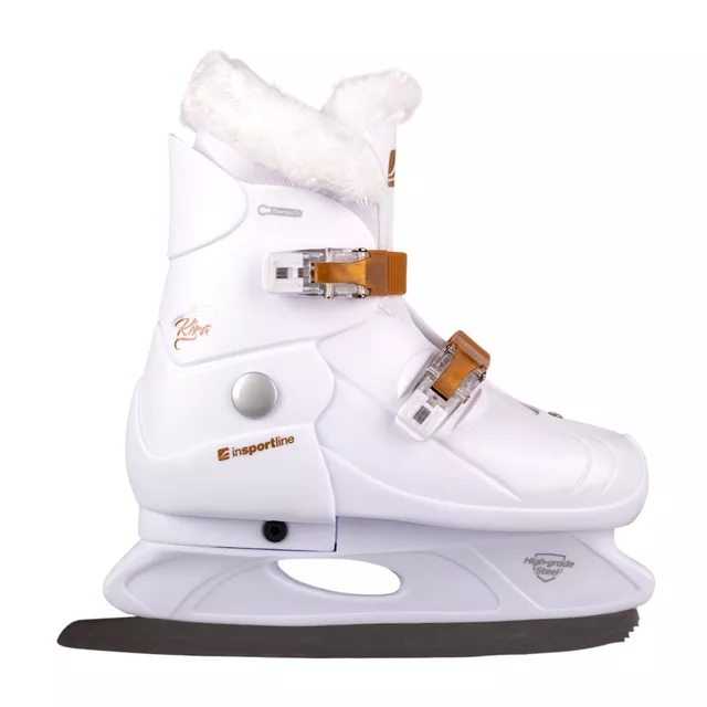 Кънки за лед inSPORTline Kira Pro с подплата, Бял