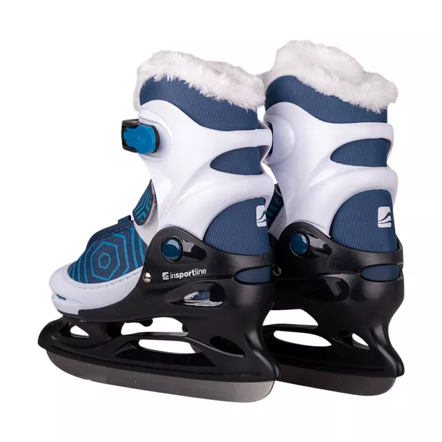 Детски кънки за лед inSPORTline Izaky Pro с подплата, Син