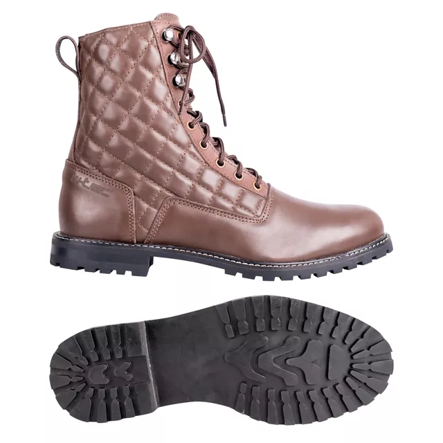 Дамски мото боти W-TEC Leocia Brown - кафяв