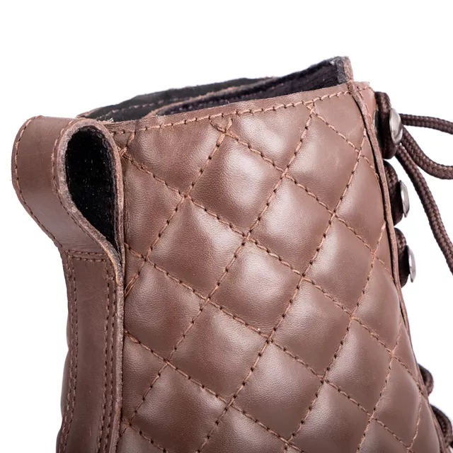 Дамски мото боти W-TEC Leocia Brown - кафяв