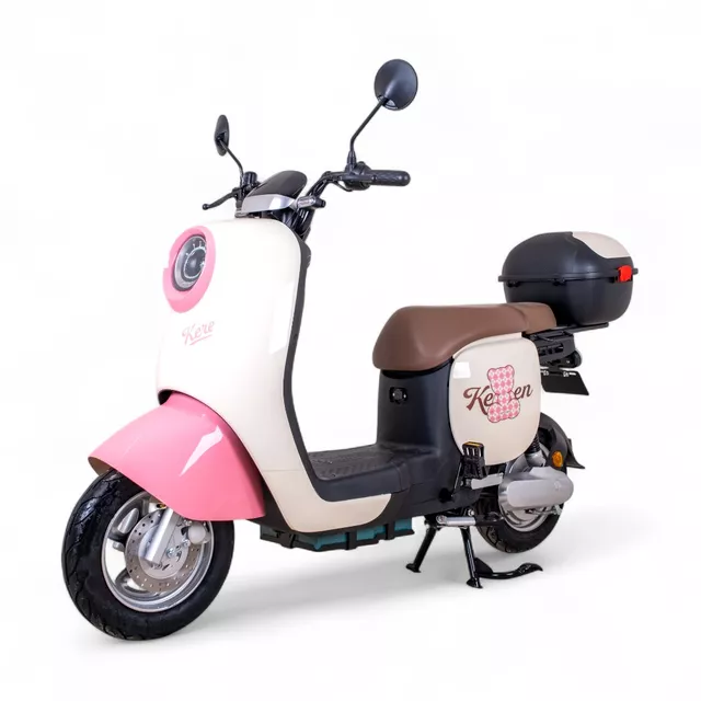 Електрически скутер Keren Beike 10 - hnědo-červená - кафяво-розов