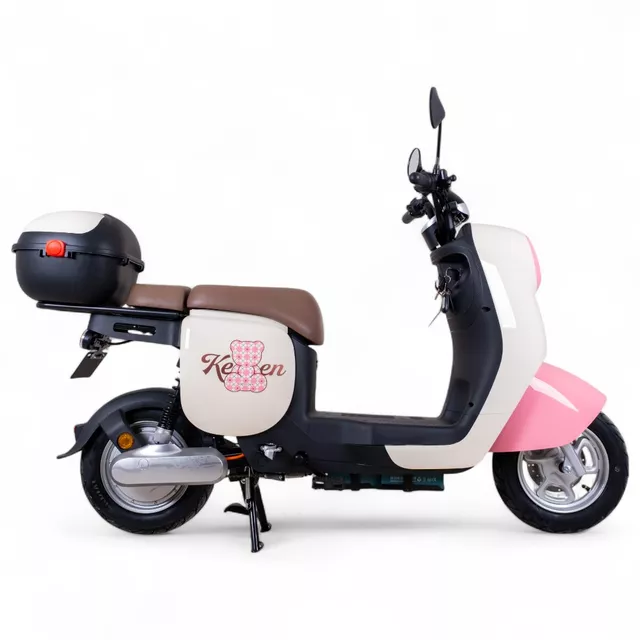 Електрически скутер Keren Beike 10 - hnědo-červená