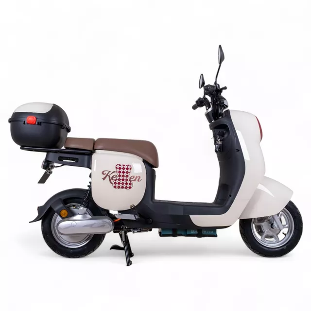 Електрически скутер Keren Beike 10 - hnědo-červená