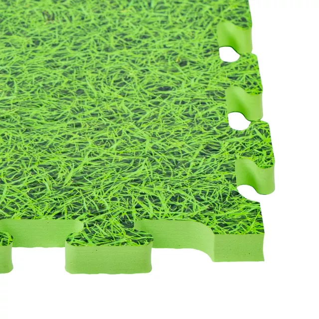 Пъзел татами настилка inSPORTline Zemalpro 100x100x2 cm - motiv trávníku