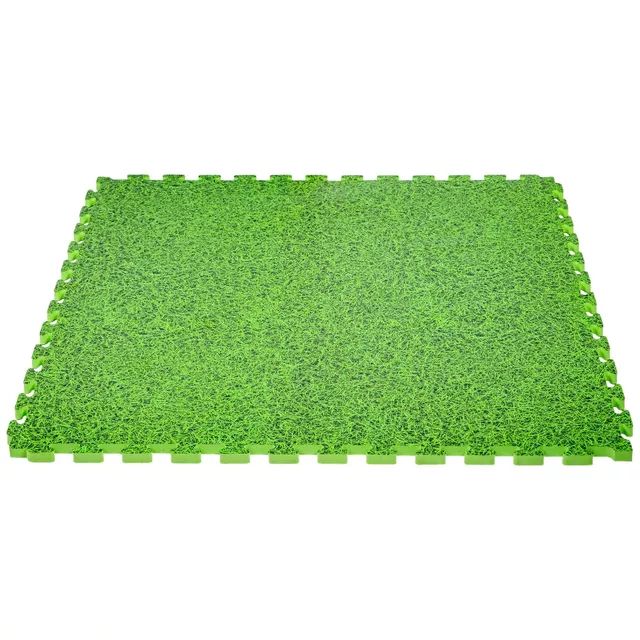 Пъзел татами настилка inSPORTline Zemalpro 100x100x2 cm - motiv trávníku