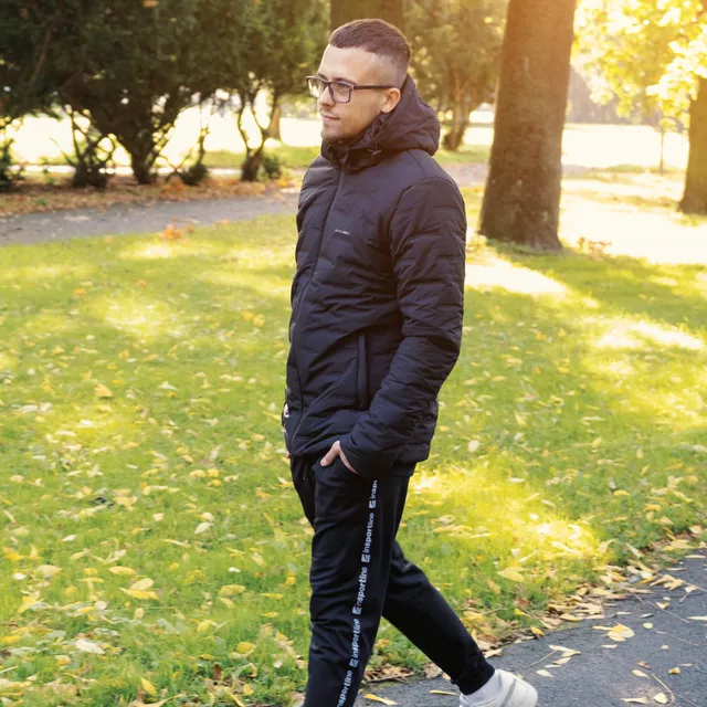 Мъжко яке с подгряване W-TEC HEATborg - черен